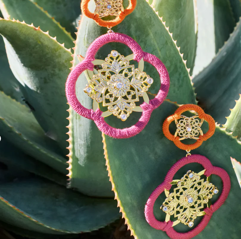 Anya Medallion Drop Earring - Image 2