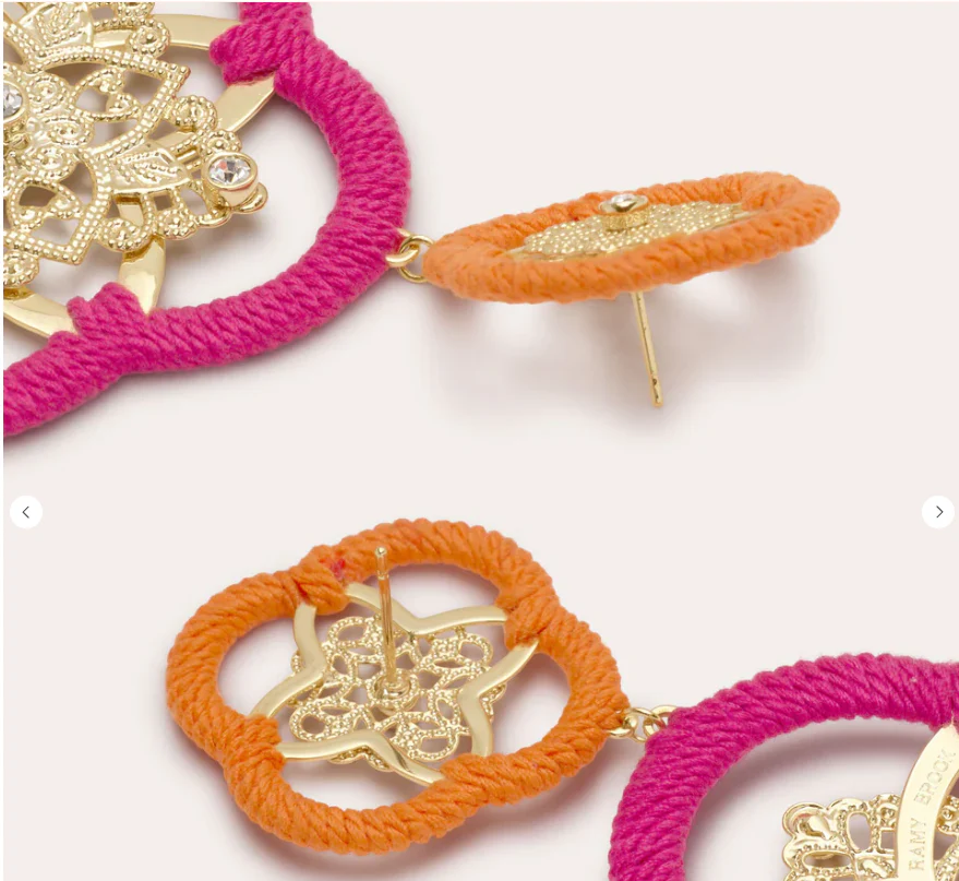 Anya Medallion Drop Earring - Image 3