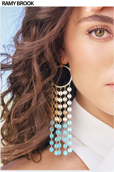 Miraya Enamel Chanelier Earring