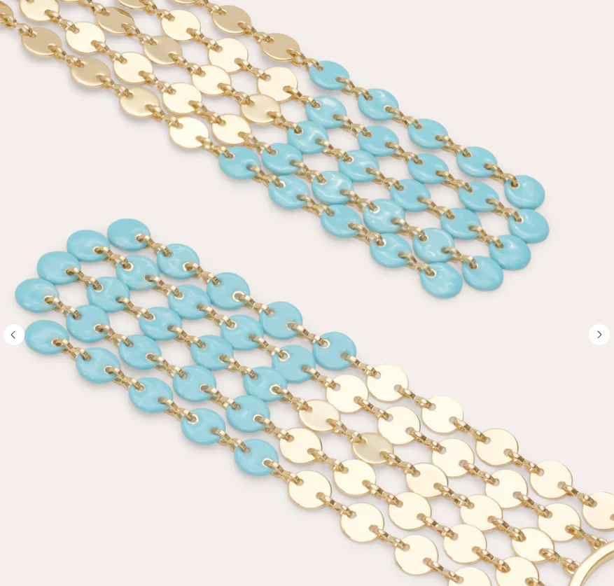 Miraya Enamel Chanelier Earring - Image 3