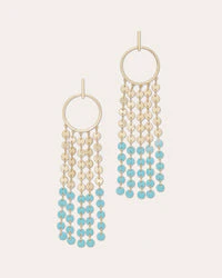Miraya Enamel Chanelier Earring - Image 4