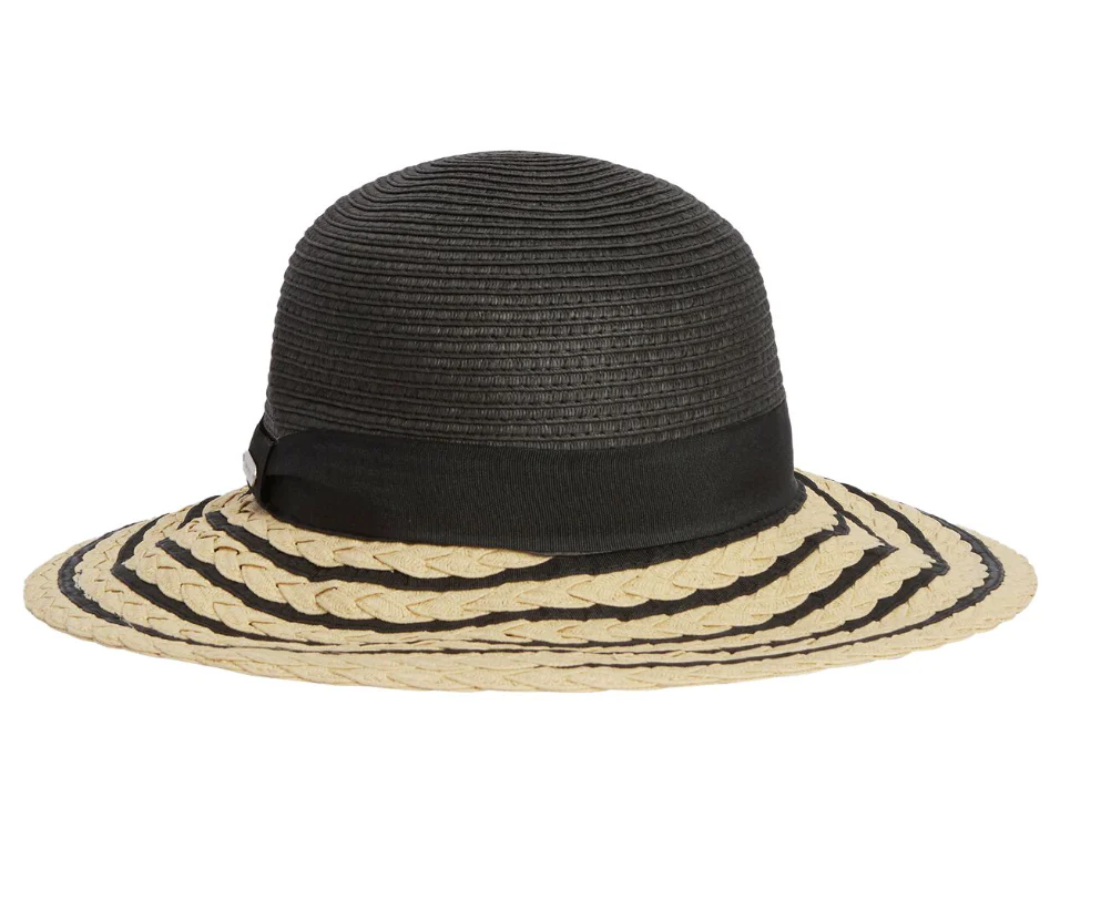 Barbour Ladies Macy Braided Hat Black - Image 3