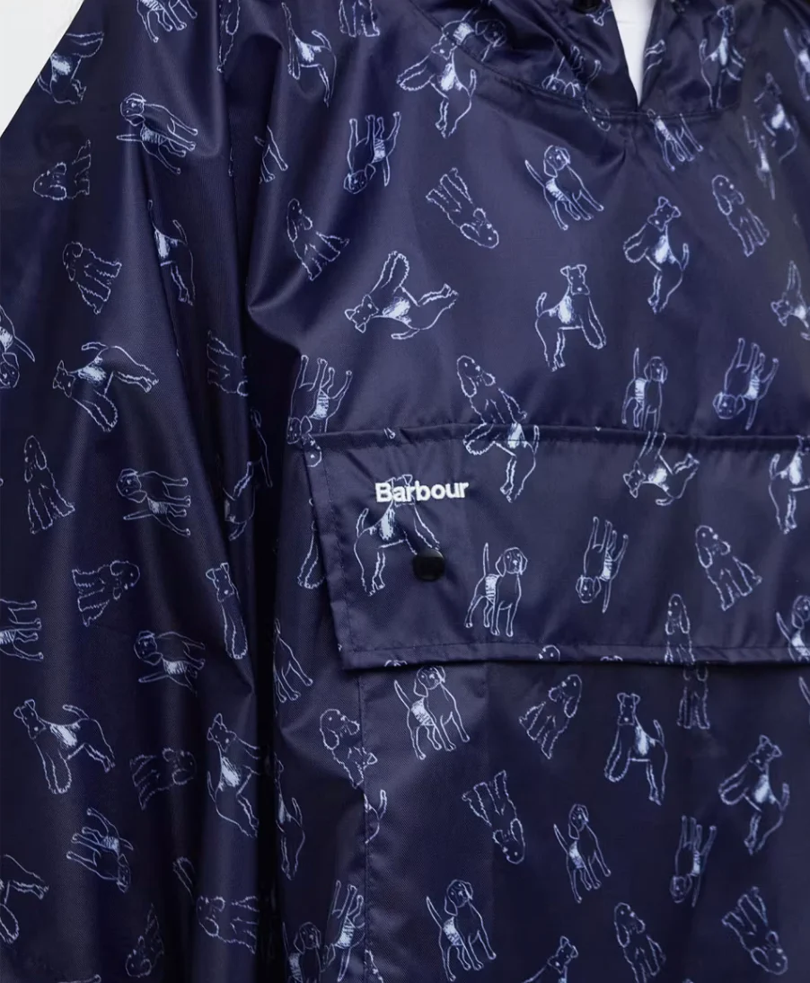 Barbour Parkway Pooch Navy Poncho O/S - Image 3