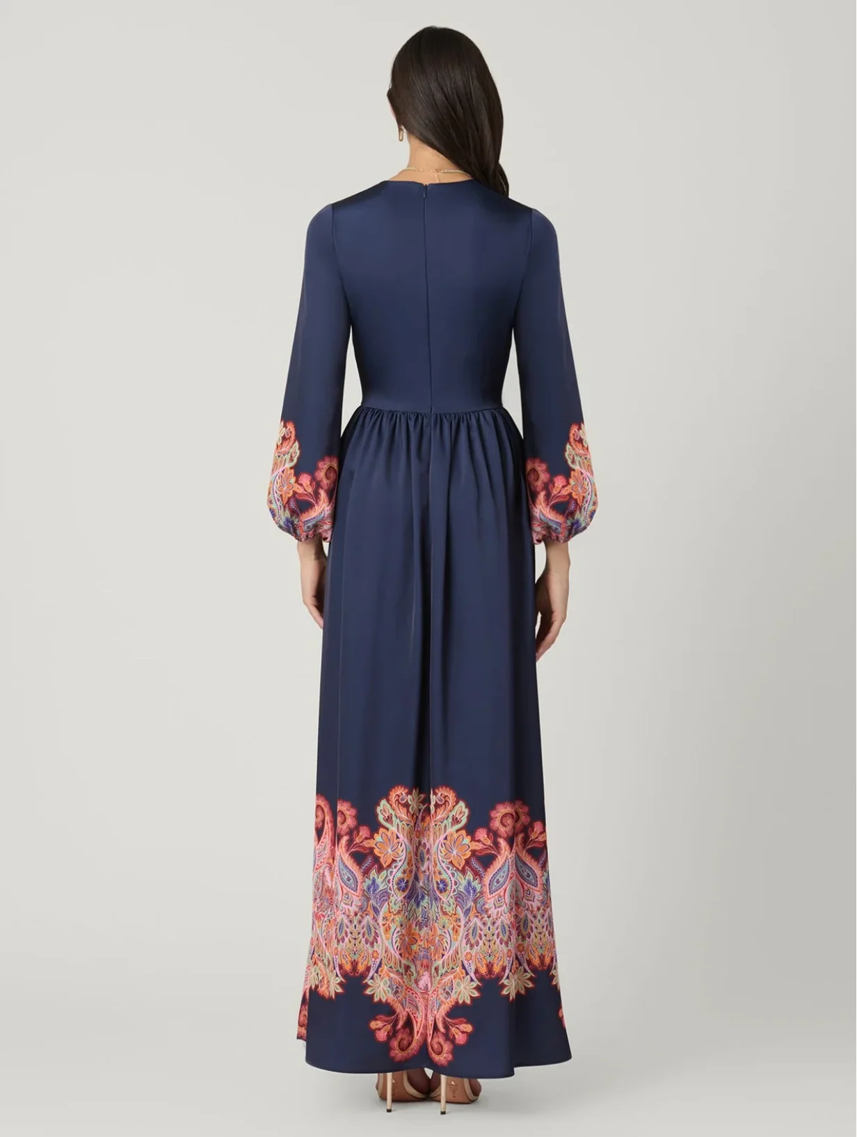 Calla Dress Navy Multi - Image 3