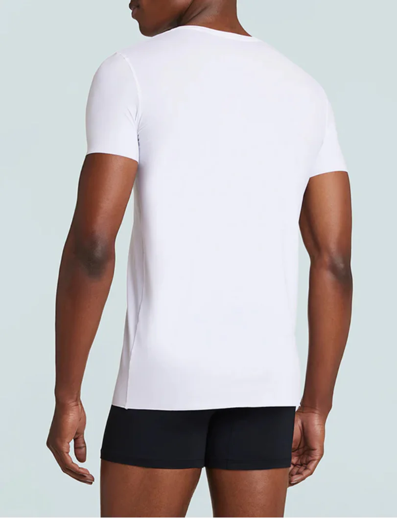 Commando Men's V-neck Undershirt The Classic White - Image 2