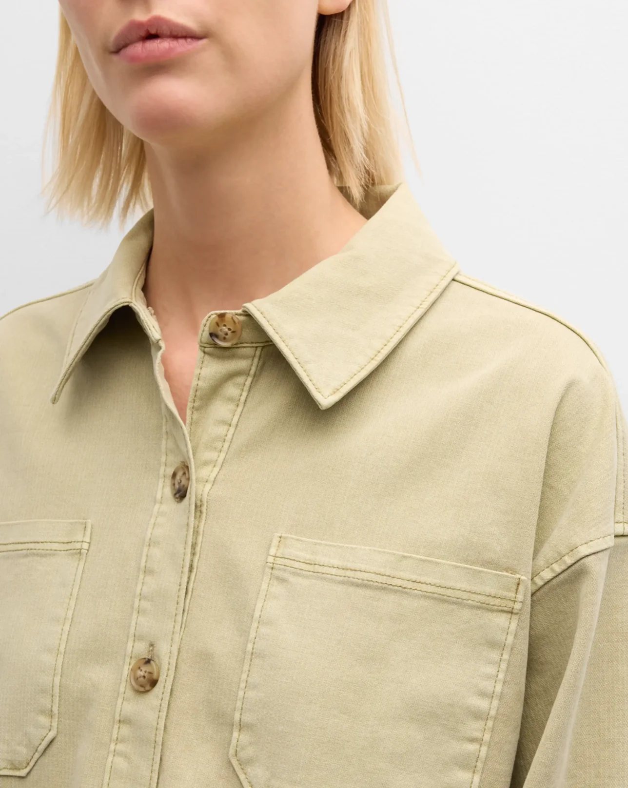 Connor Shacket Vintage Pale Olive - Image 5