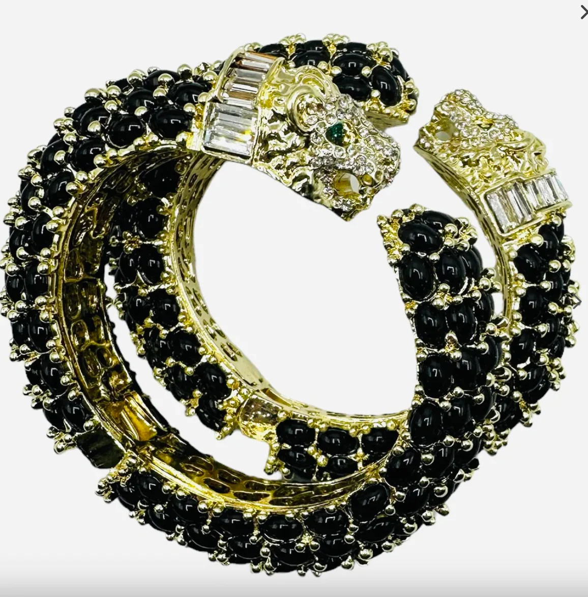 Garland Leopard Hinged Bracelet Black - Image 5