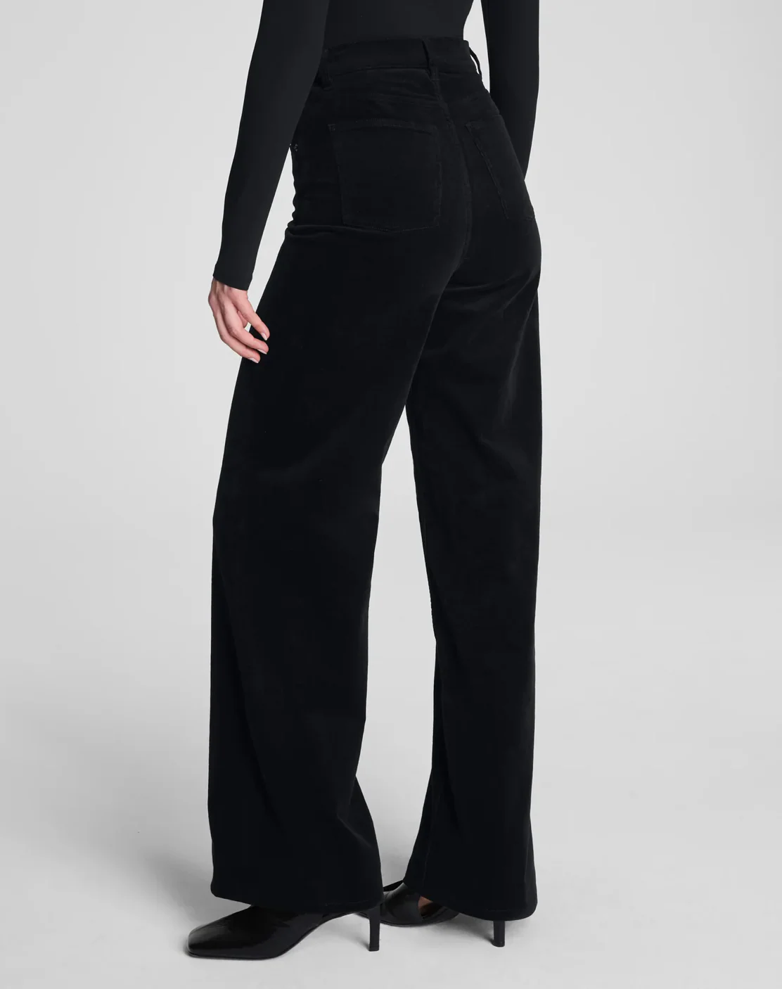Corduroy Wide Leg Jean Black - Image 5