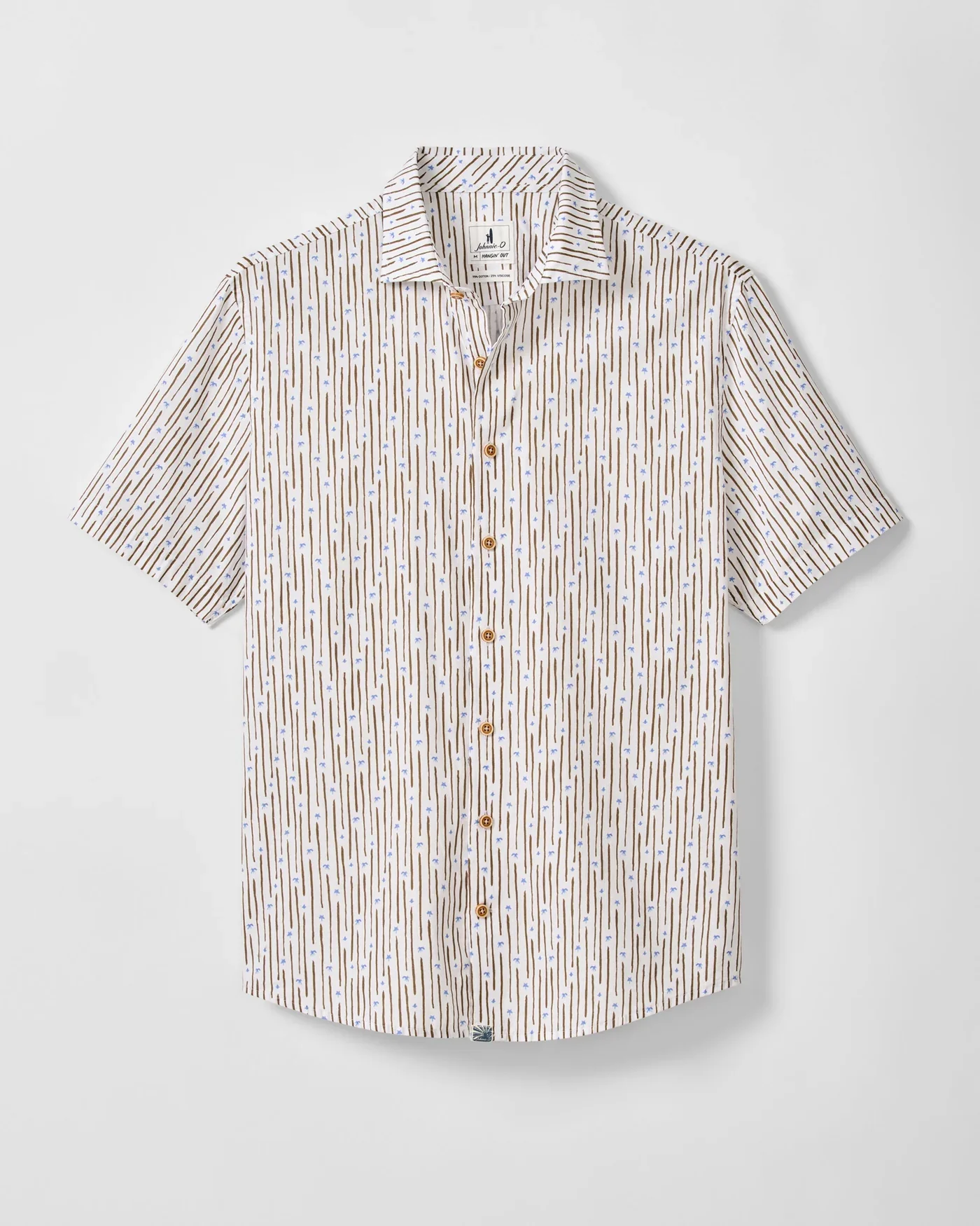 Cotton Blend Short Sleeve Button Up Shirt - Image 7