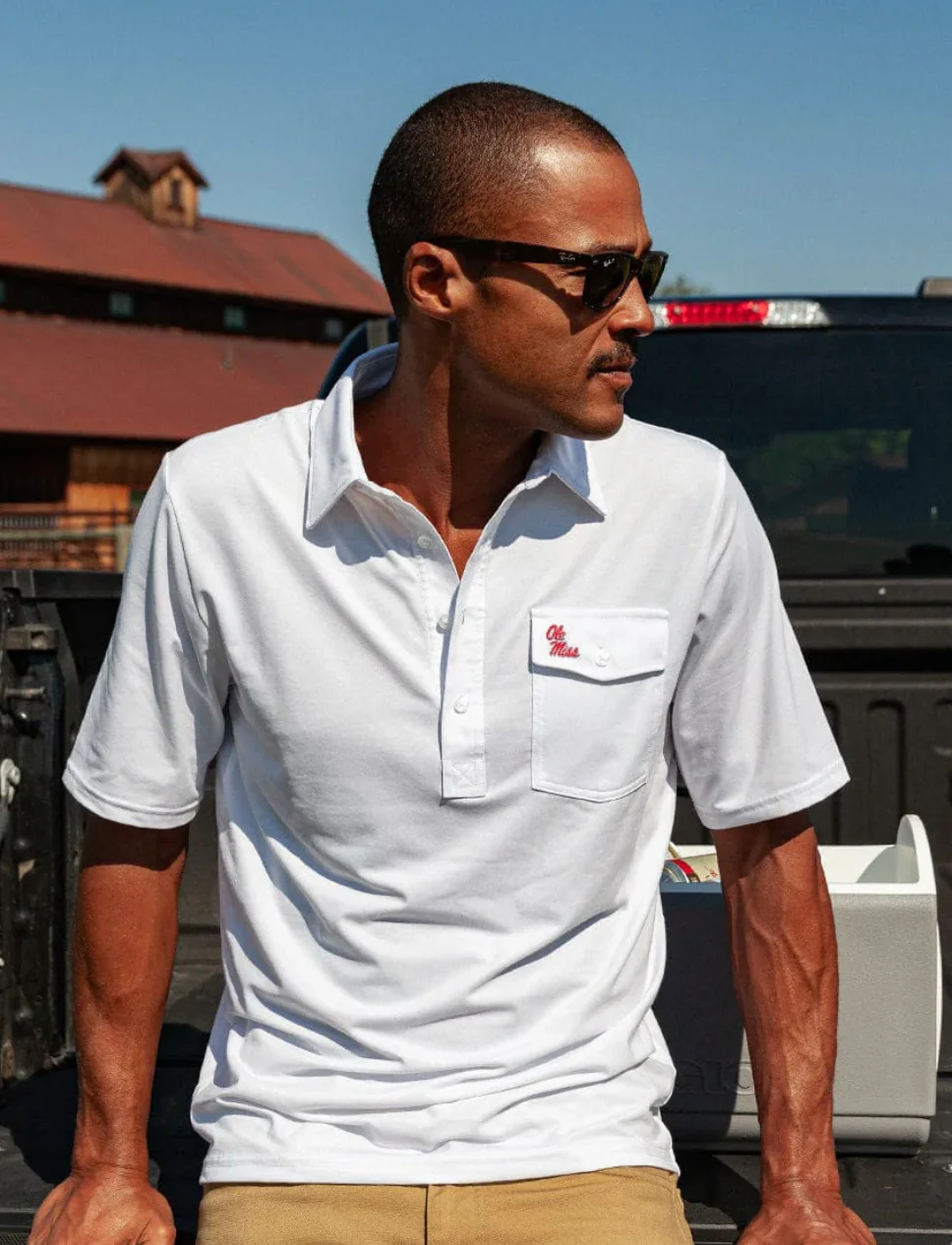 Criquet Ole Miss Polo White - Image 2