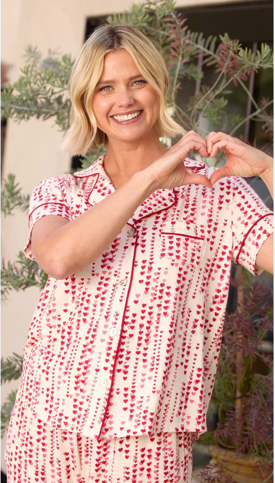 Dreamy Hearts Capri Pajamas - Image 5