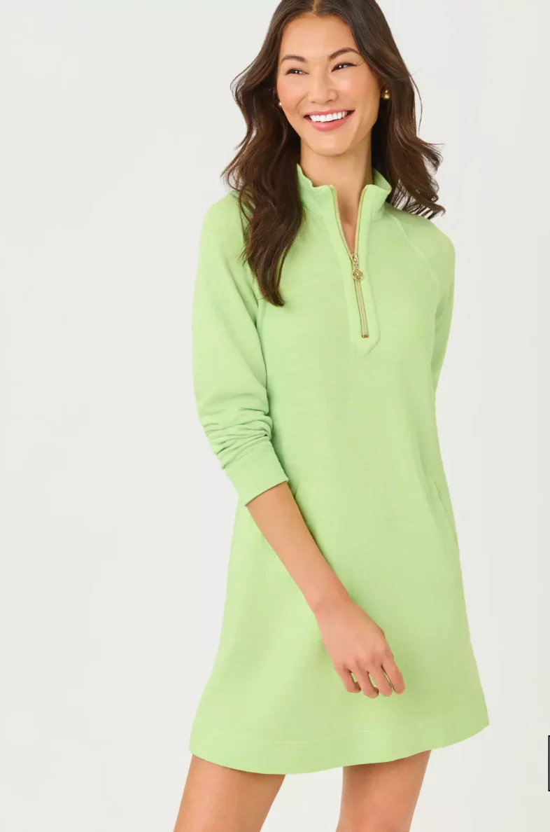 Ashlee Dress Pistachio Macaron - Image 3