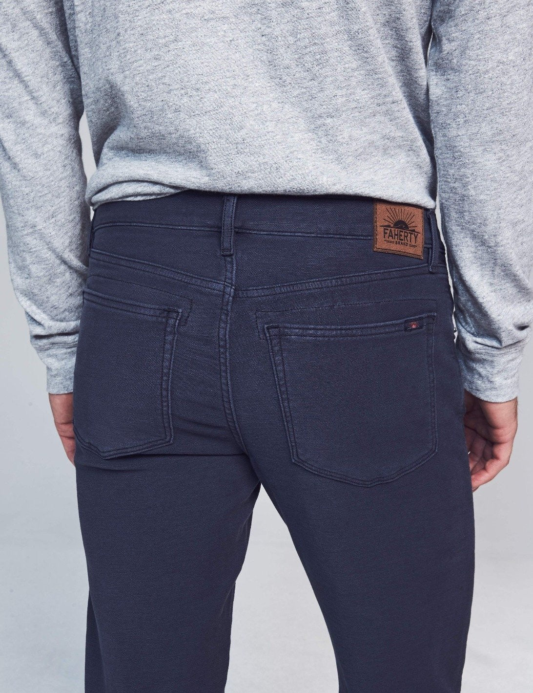 Faherty Terry 5-Pocket Navy - Image 4