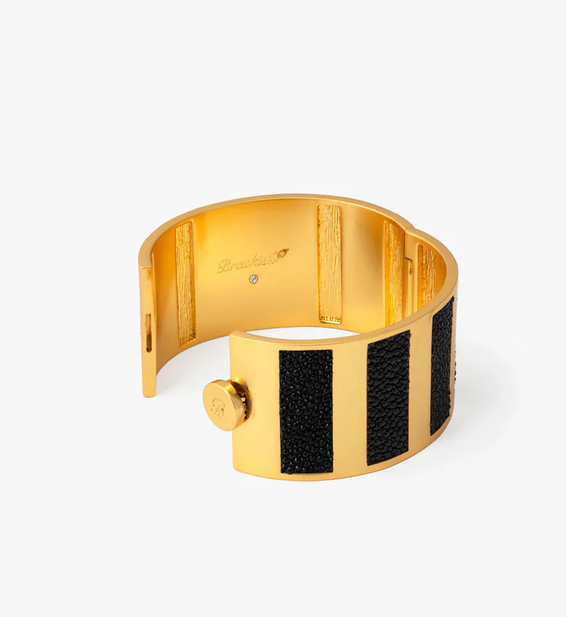 Lola Striped Stingray Hinge Cuff - Image 3