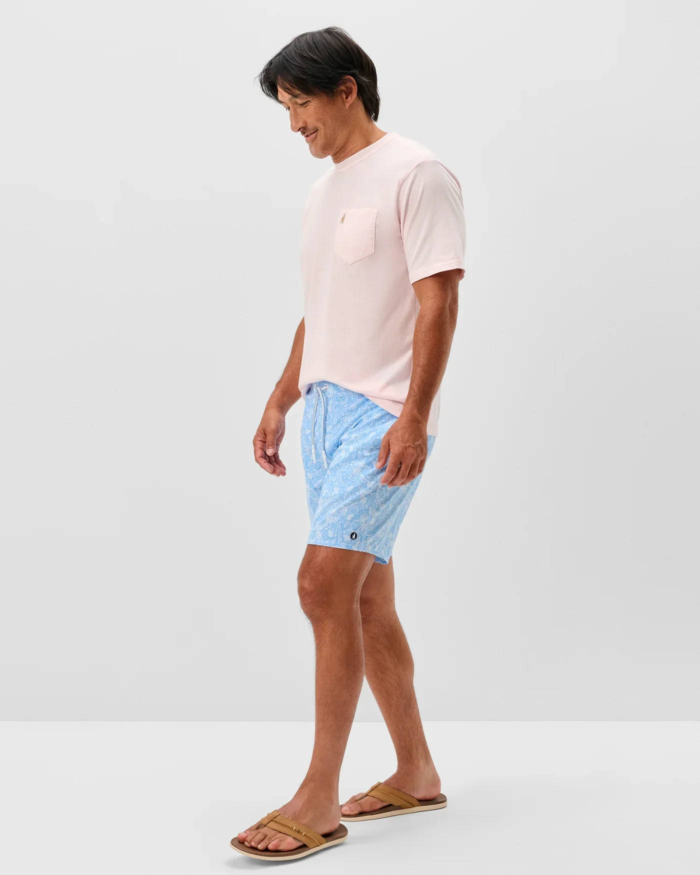 Half Elastic 7" Swim Trunks - Image 2