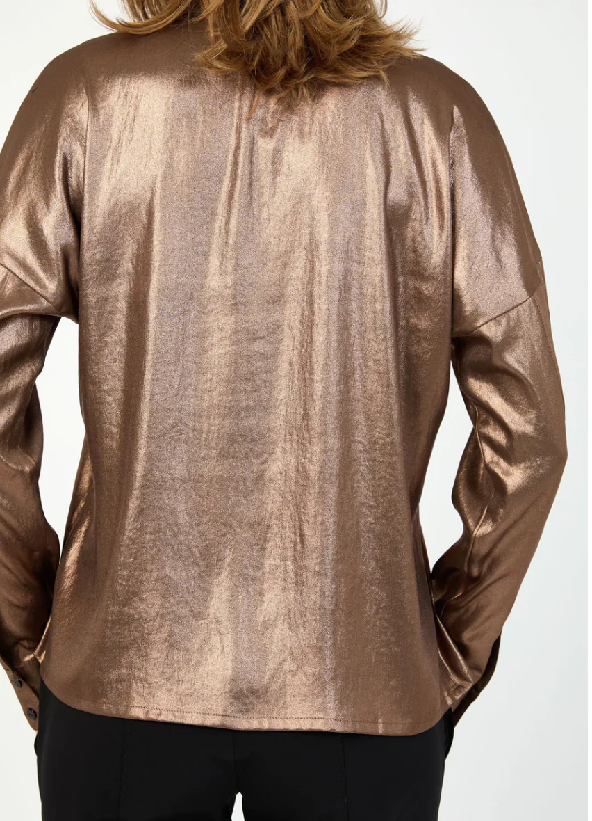 HH Satin Blouse Copper - Image 2