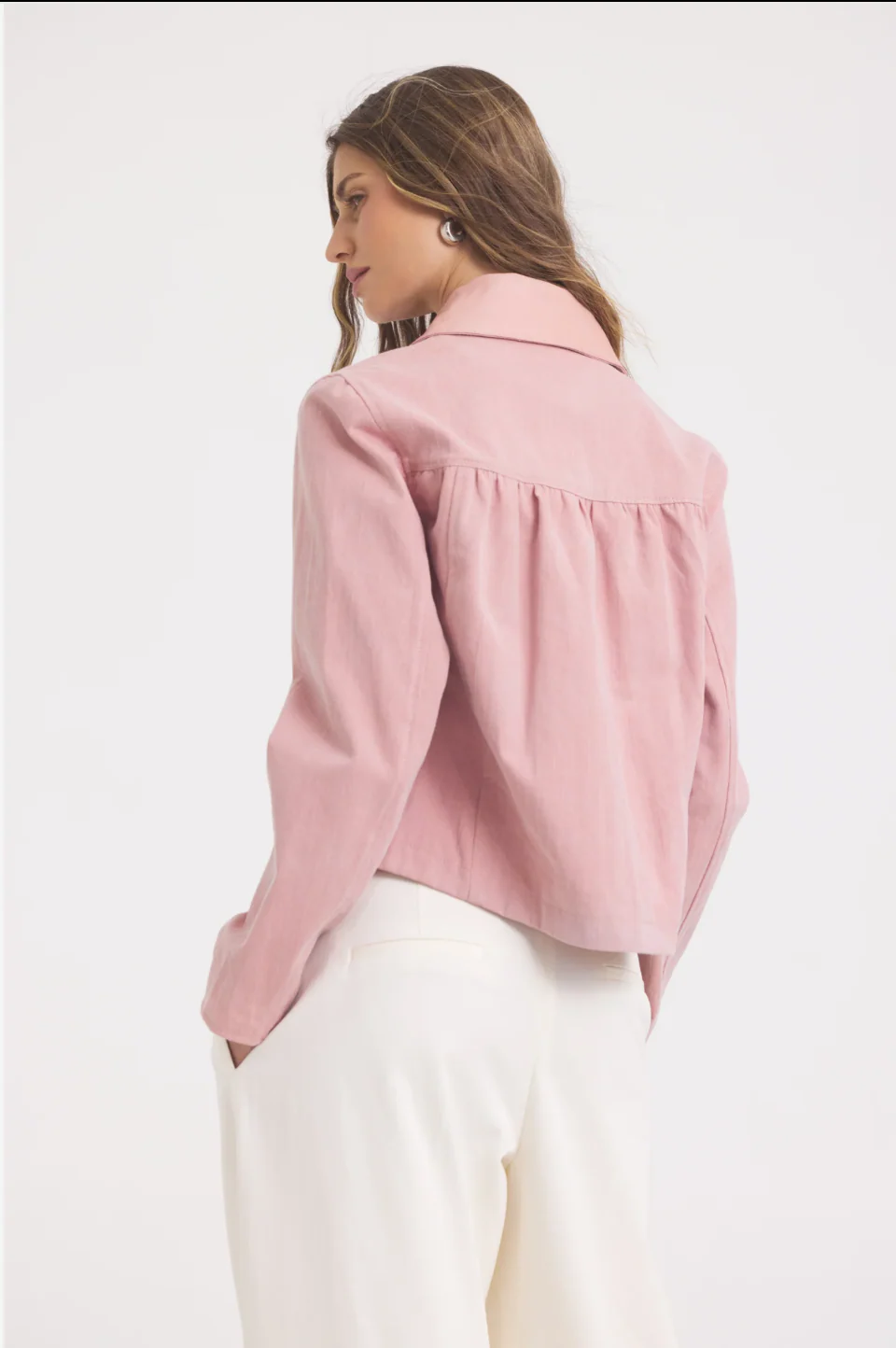 Julie Burnished Leather Lotus - Image 3