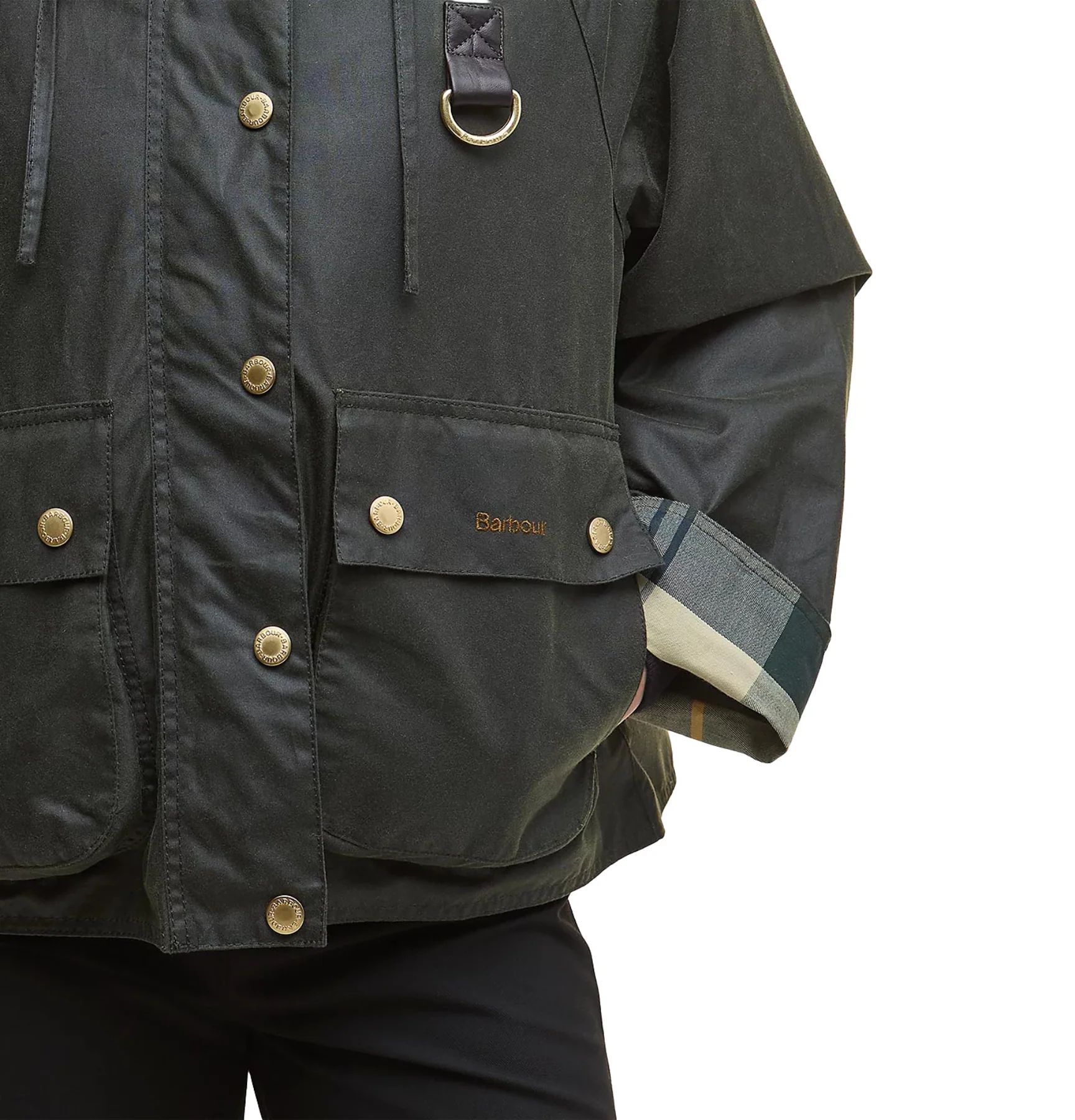 Ladies Reighton Waxed Jacket Classic Sage - Image 5