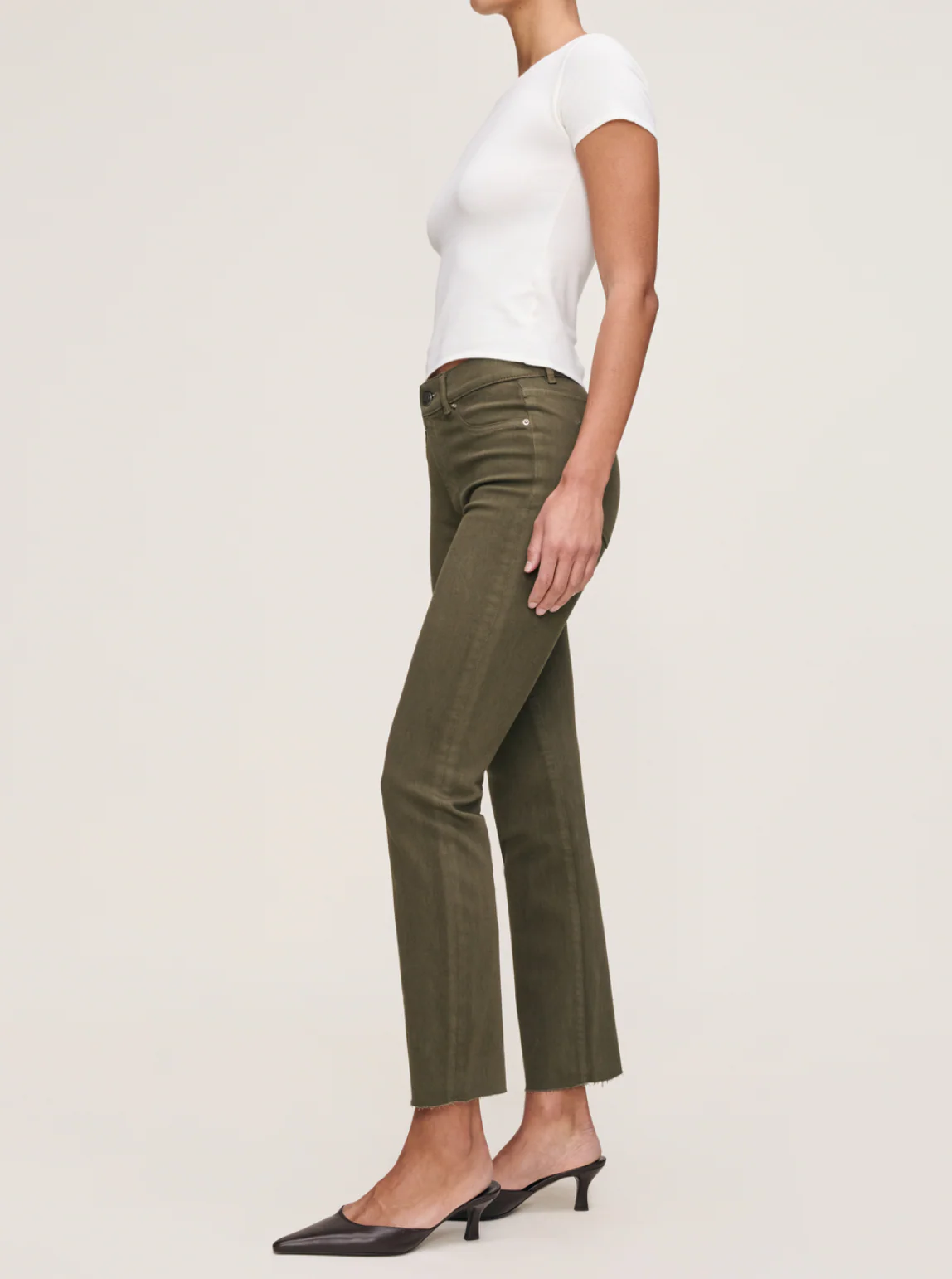 Mara Ankle Jean Olive - Image 3