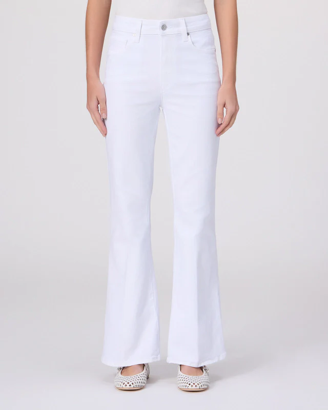 Marlow Skimmer Flare Jean- Crisp White - Image 3