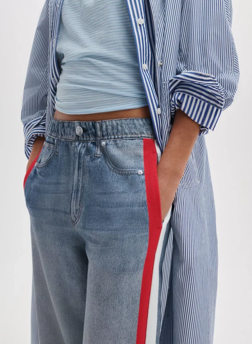 Miramar Track Pant Coney Red/White - Image 5