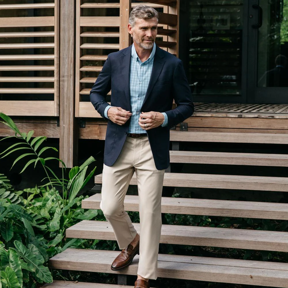 Mizzen + Main Lavelle Blazer Navy Blue - Image 3