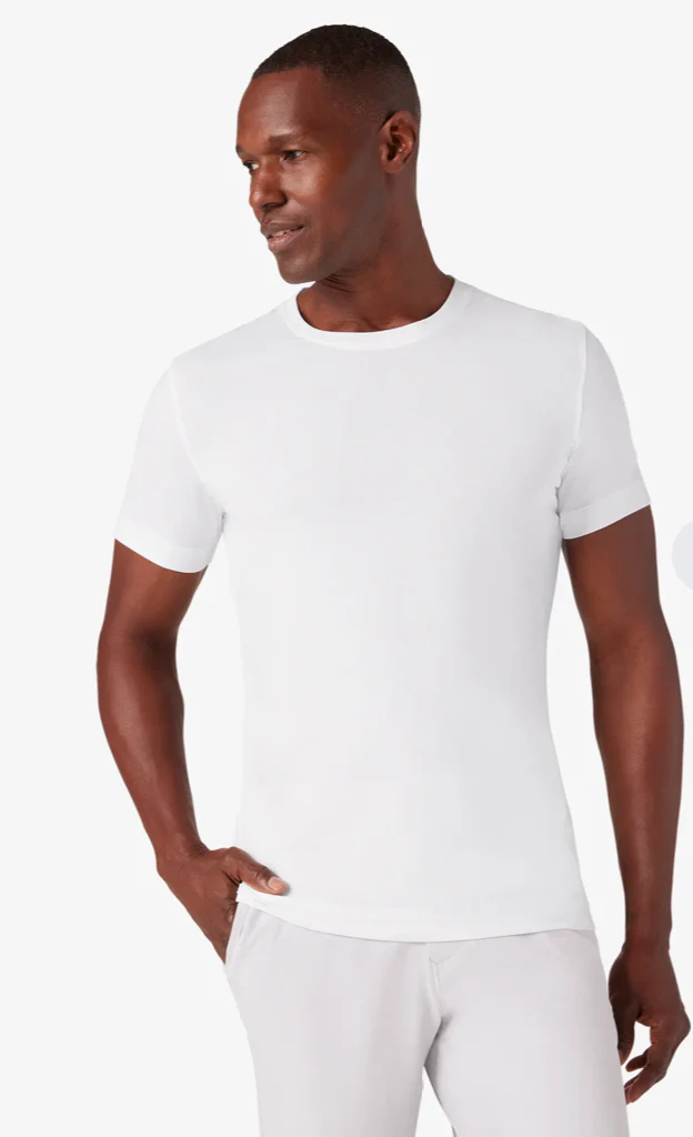 Mizzen + Main Short Sleeve T-Shirt 2 Pack White - Image 2