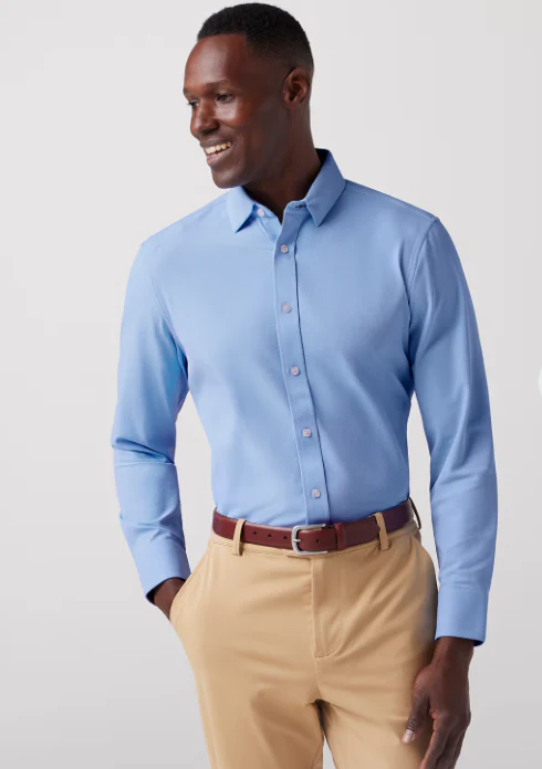 MM Bateman Shirt Cornflower Twill