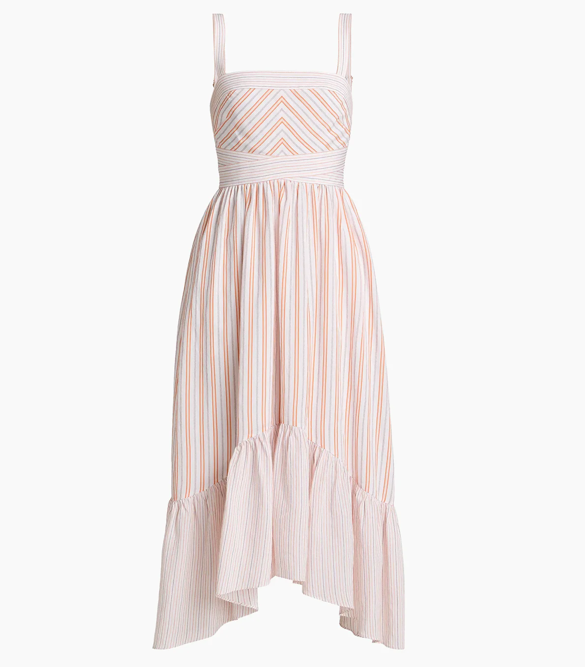 Nadia Stripe Midi Dress Sunset - Image 3
