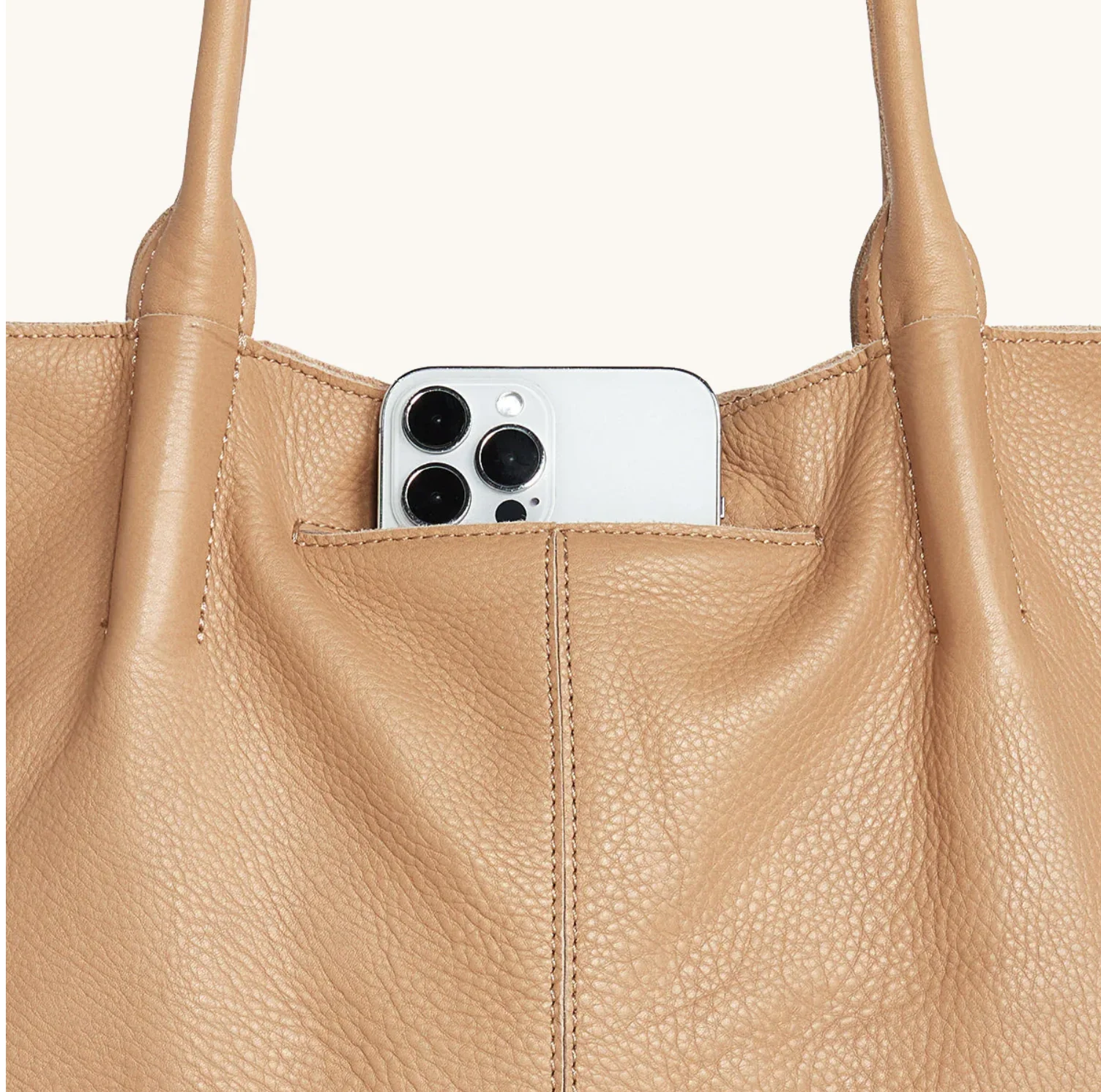 Oliver Zip Tote Toast Tan - Image 3