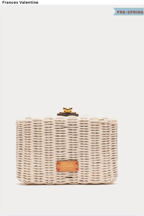 Paige Box Clutch Off White