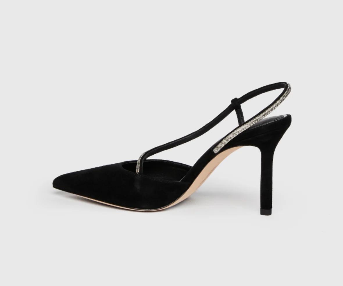 Paige Stephanie Pump Black Suede - Image 4