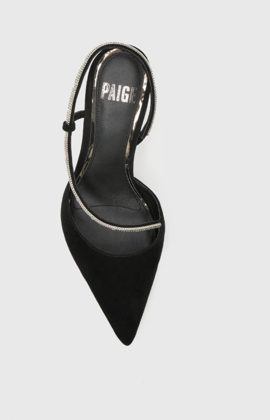 Paige Stephanie Pump Black Suede - Image 6