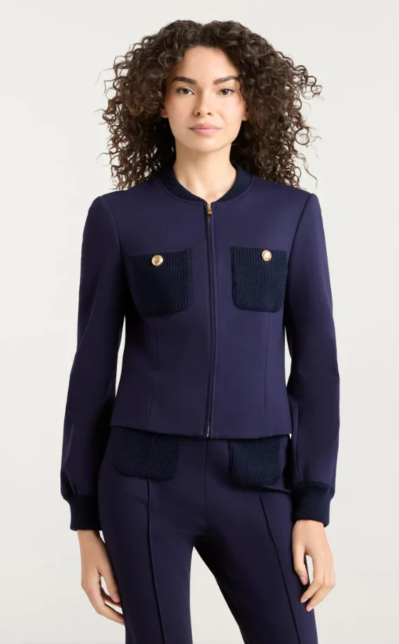 Paulette Jacket Navy - Image 4