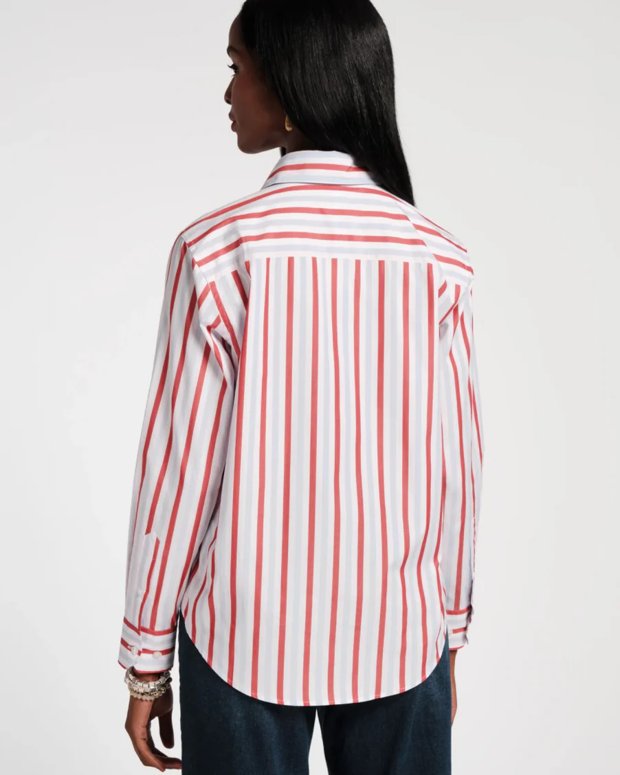 FV Perfect Shirt Red/Light Blue - Image 3
