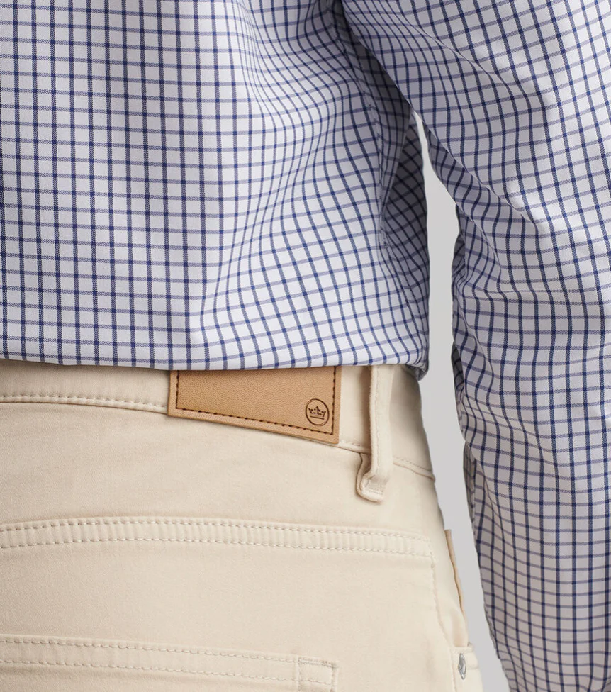 PM Signature Sateen 5 Pocket Pant Sand - Image 3