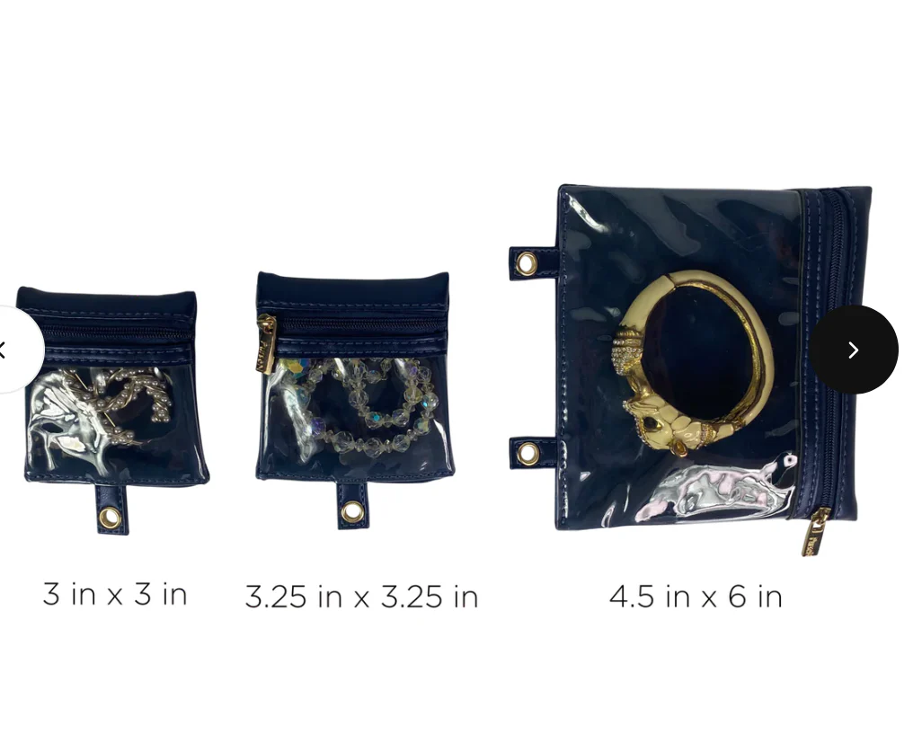 Pursen Trinity Jewelry Case Greek Navy - Image 3