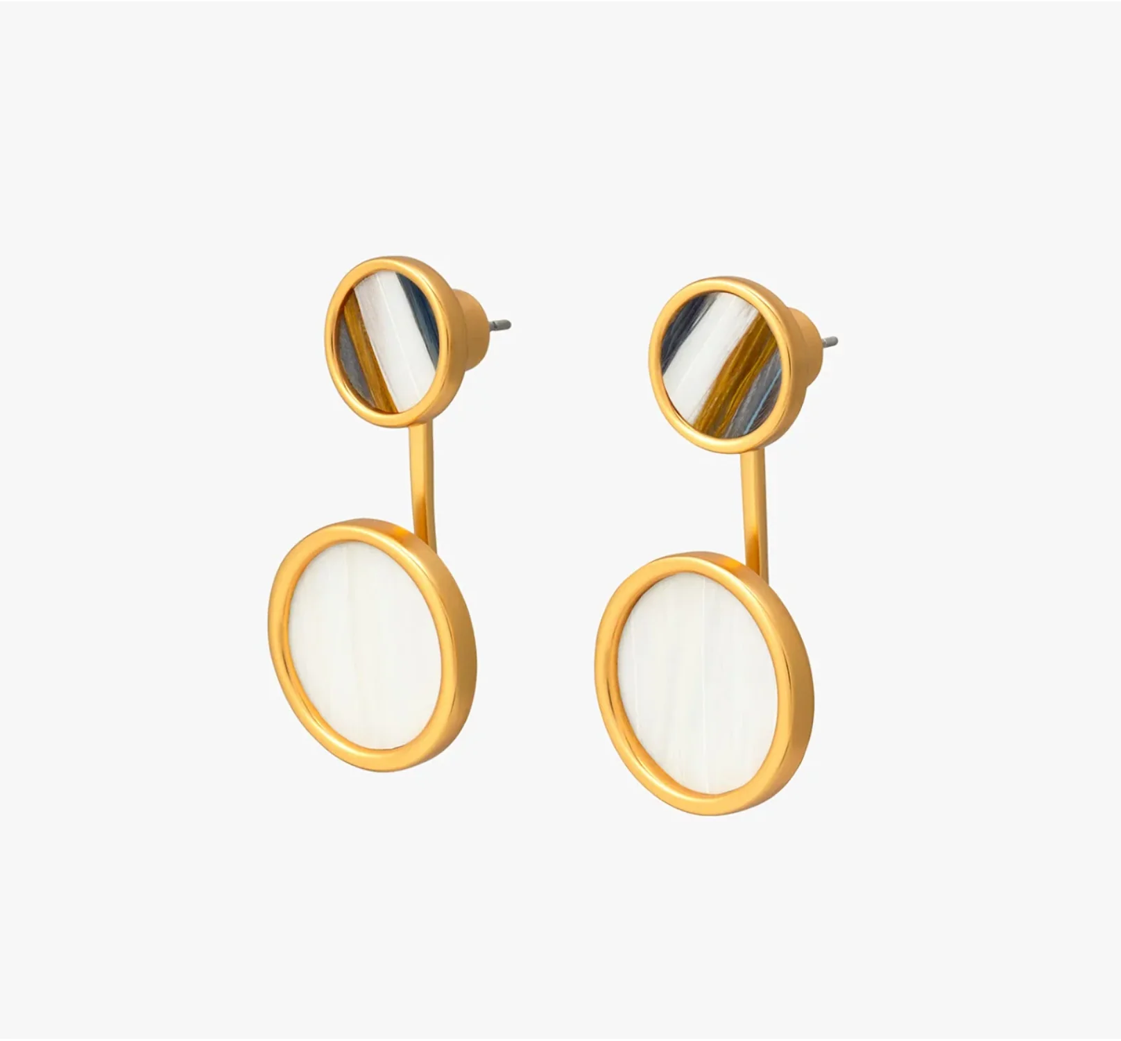 Emily Bezel Jacket Earring - Image 2
