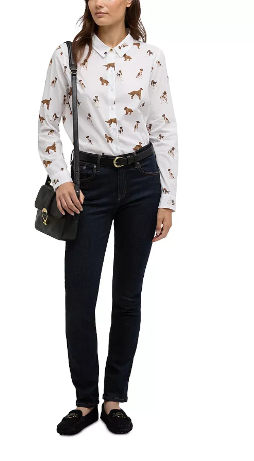 Safari Ladies Dog Print Shirt - Image 2
