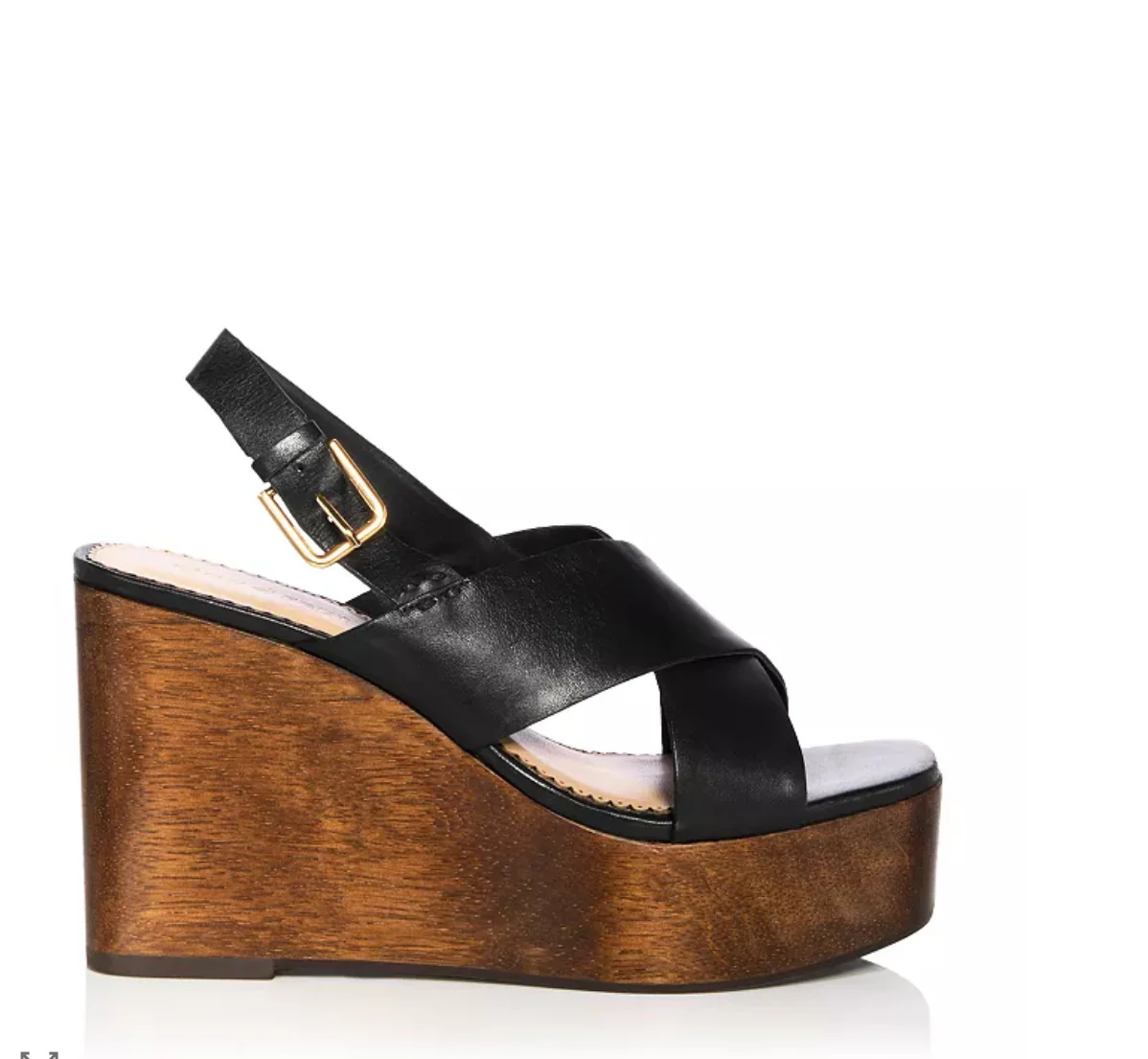 Vinny Wedge Sandal Black - Image 2