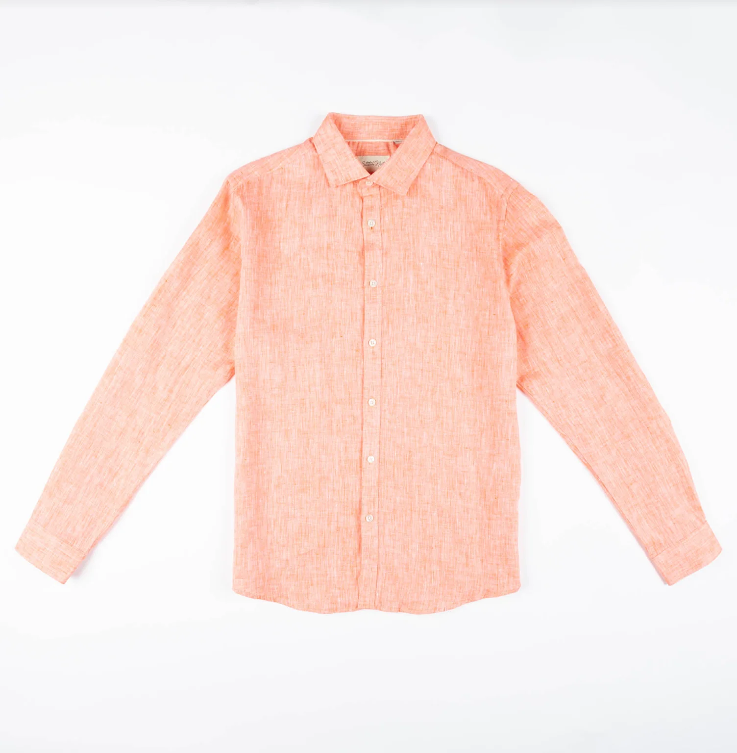 SN The Dylan Men's Linen Shirt Orange