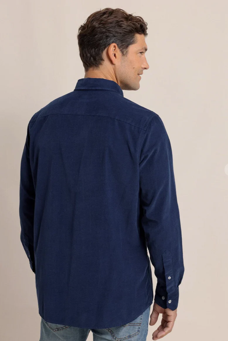 ST Bedford Cord L/S Shirt Blue - Image 4