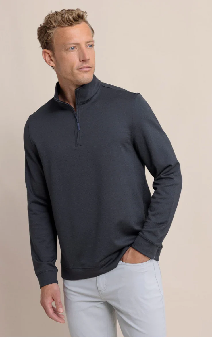 ST Schooner Quarter Zip Caviar Black - Image 2