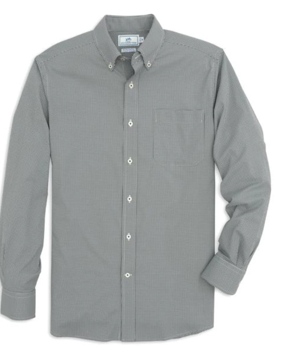 ST Men’s Intercoastal Shirt Gingham Black - Image 3