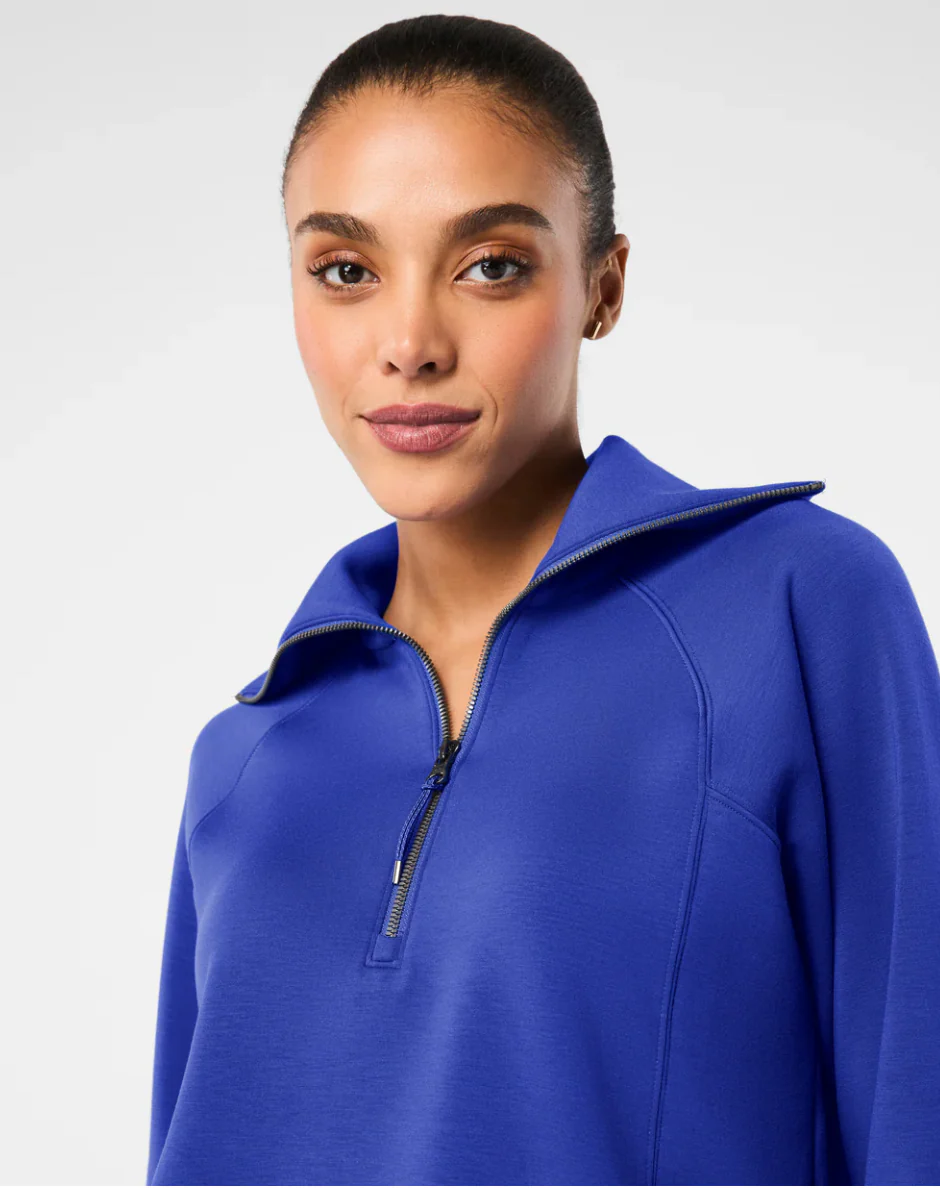 Spanx AE Half Zip Cerulean Blue - Image 3