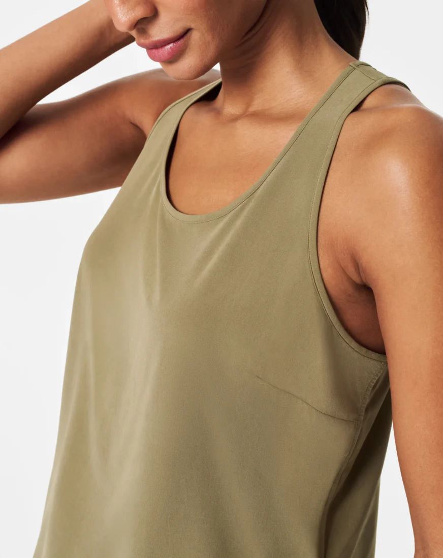 Spanx Casual Friday Tank Olive - Image 3