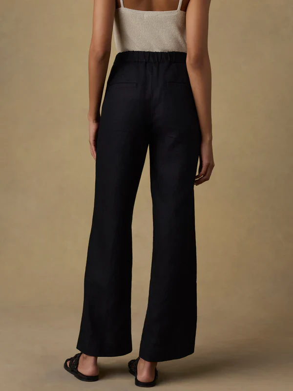 Sun Strider Linen Pant Black - Image 2