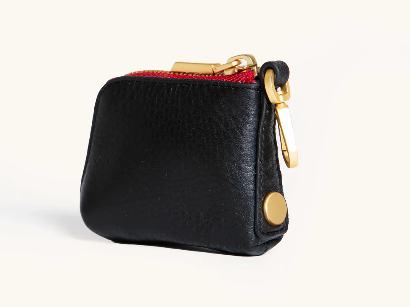 Syd Pouch Black Red Zip - Image 2
