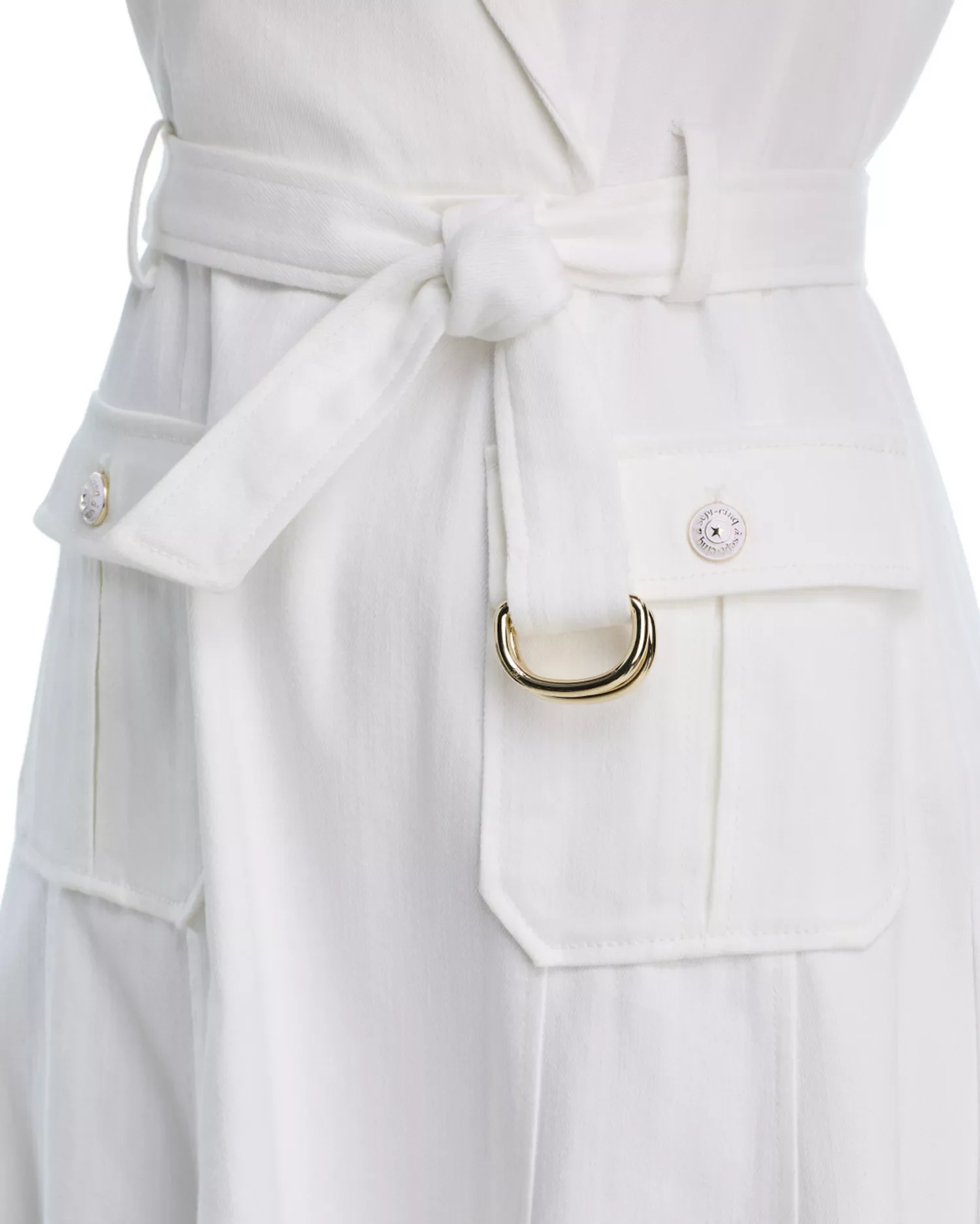White Denim Lenessa Dress - Image 3
