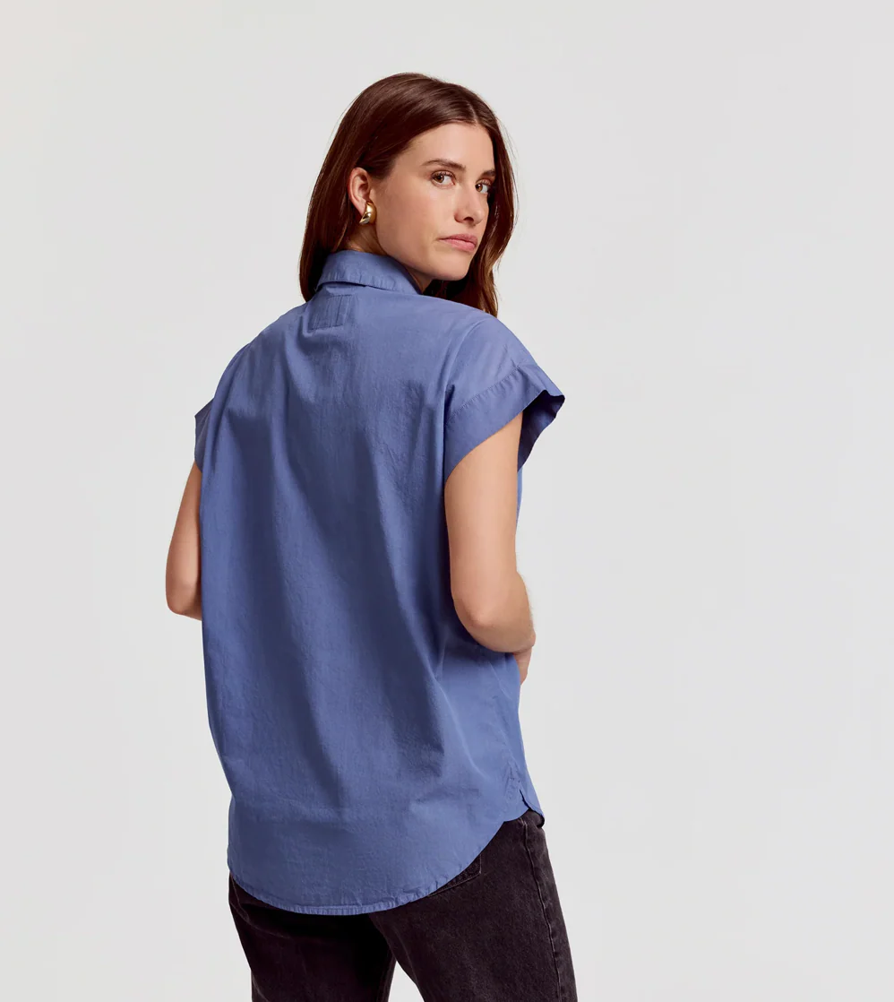 Boyfriend SS Shirt Slate - Image 3